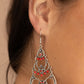 Garden Melody - Red - Paparazzi Earring Image