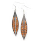 Hearty Harvest - Brown - Paparazzi Earring Image