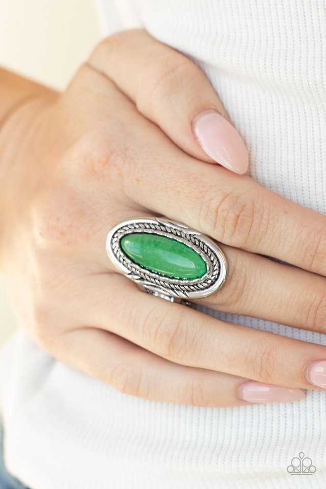Primal Instincts - Green - Paparazzi Ring Image