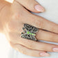 Butterfly Bling - Green - Paparazzi Ring Image