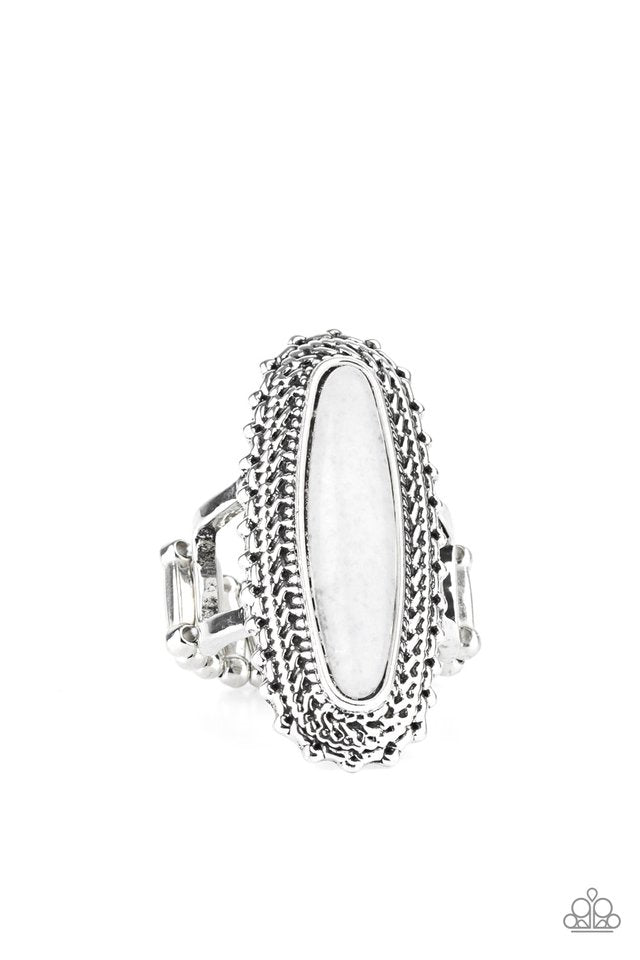 Mystical Mesa - White - Paparazzi Ring Image