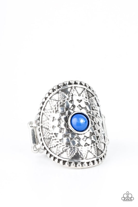 Mojave Rays - Blue - Paparazzi Ring Image