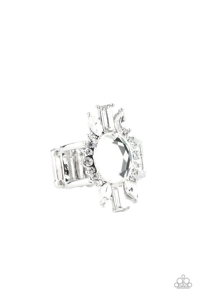 Icy Icon - White - Paparazzi Ring Image