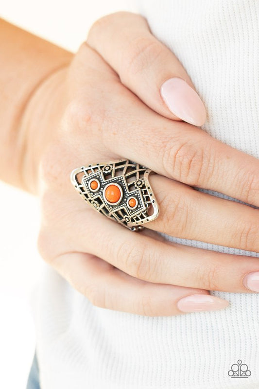 Desert Dreamland - Orange - Paparazzi Ring Image