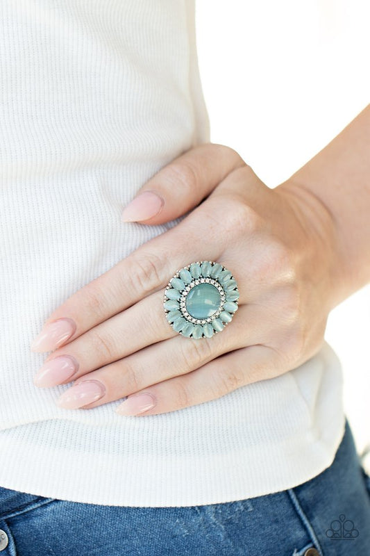 Elegantly Eden - Blue - Paparazzi Ring Image