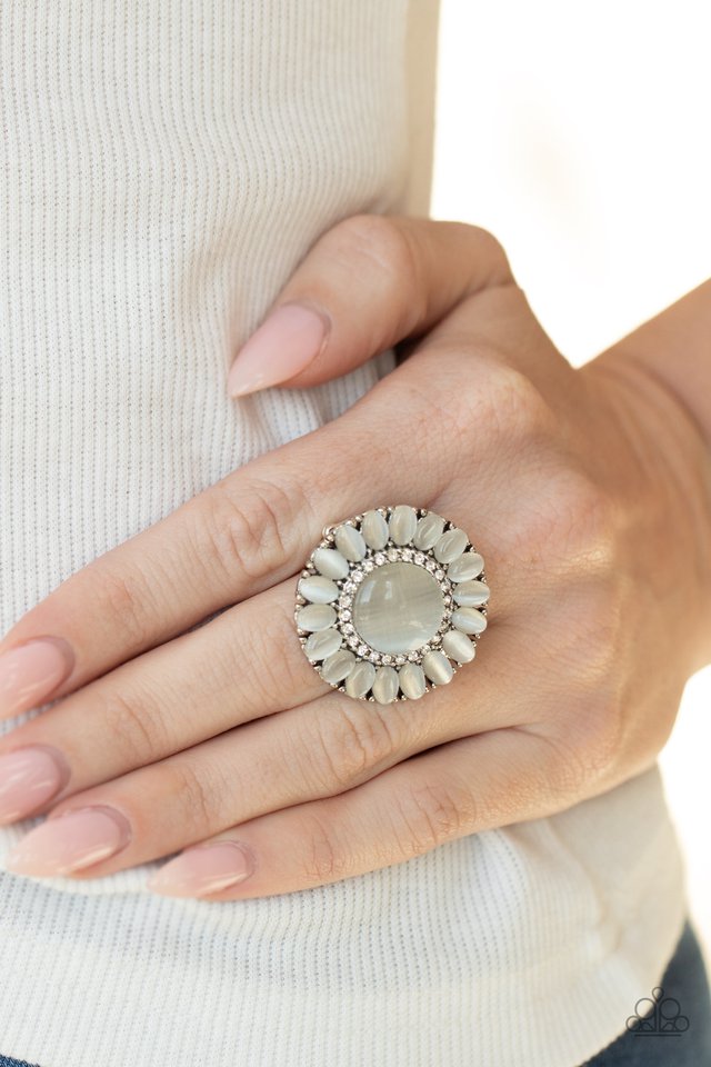 Elegantly Eden - White - Paparazzi Ring Image