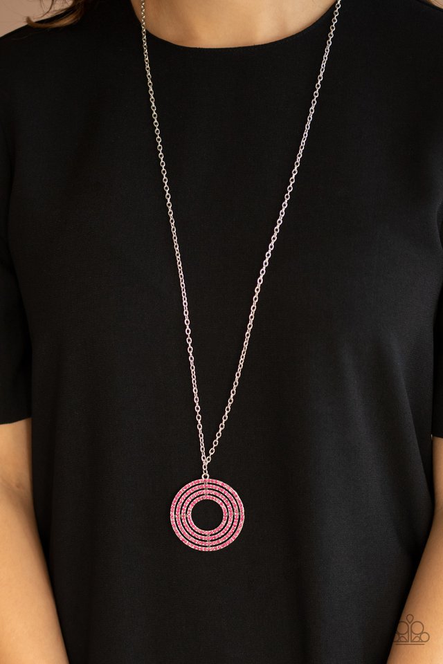 High-Value Target - Pink - Paparazzi Necklace Image