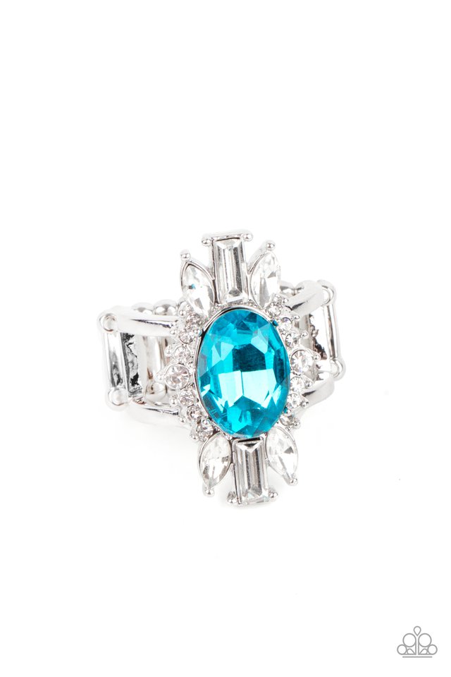 Icy Icon - Blue - Paparazzi Ring Image