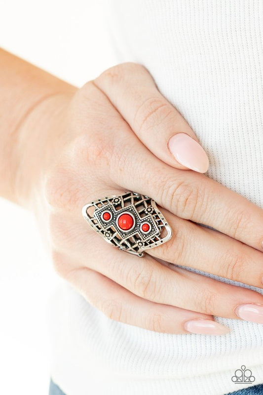 Desert Dreamland - Red - Paparazzi Ring Image