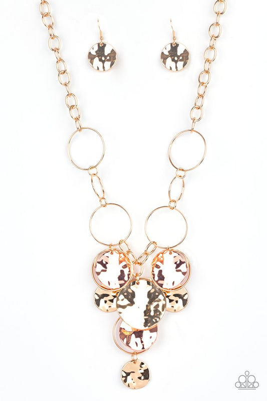Learn The HARDWARE Way - Gold - Paparazzi Necklace Image