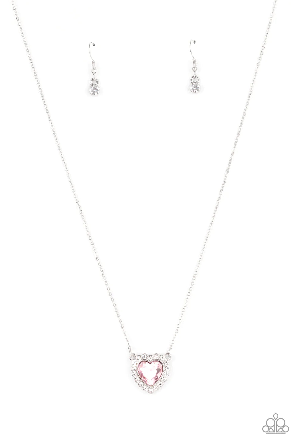 Paparazzi Necklace ~ Out of the GLITTERY-ness of Your Heart - Pink