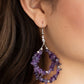 Canyon Rock Art - Purple - Paparazzi Earring Image