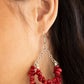 Rainbow Rock Gardens - Red - Paparazzi Earring Image