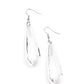 Crystal Crowns - White - Paparazzi Earring Image