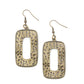 Primal Elements - Brass - Paparazzi Earring Image