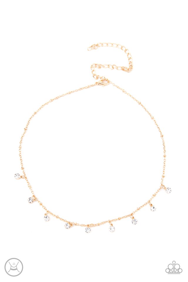 Dainty Diva - Gold - Paparazzi Necklace Image