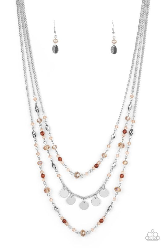 Step Out of My Aura - Brown - Paparazzi Necklace Image