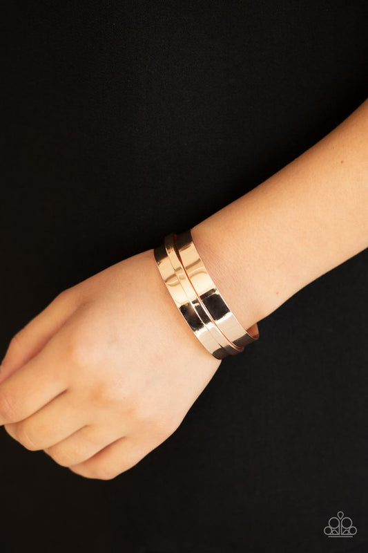 A HAUTE Number - Rose Gold - Paparazzi Bracelet Image