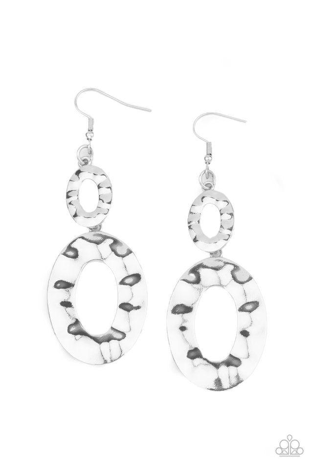 Bring On The Basics - Silver - Paparazzi Earring Image