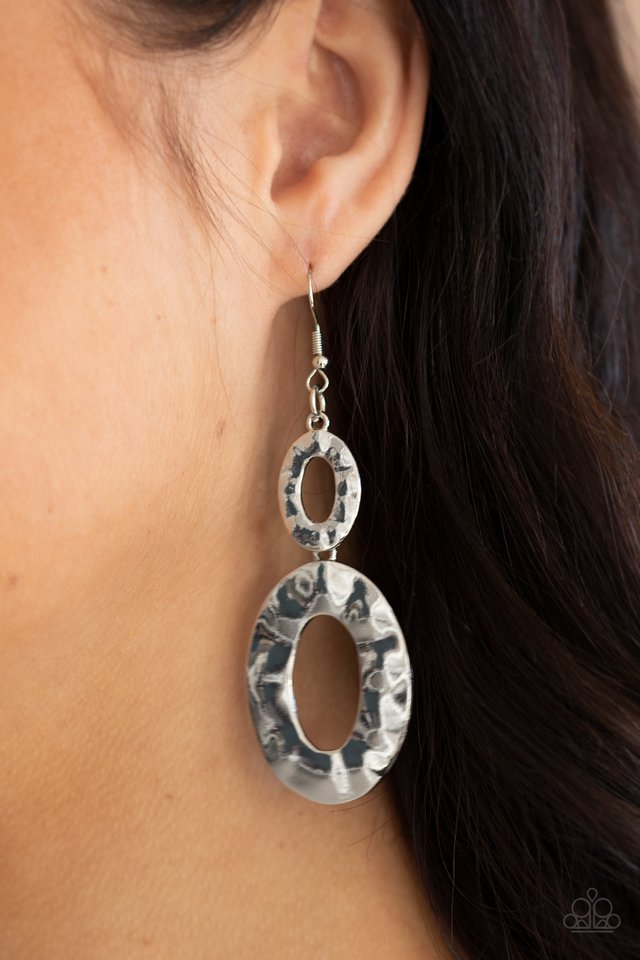 Bring On The Basics - Silver - Paparazzi Earring Image