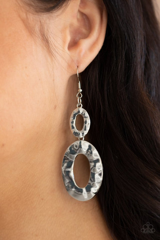 Bring On The Basics - Silver - Paparazzi Earring Image