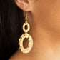 Bring On The Basics - Gold - Paparazzi Earring Image