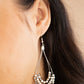 Off The Blocks Shimmer - Silver - Paparazzi Earring Image