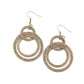 Distractingly Dizzy - Brass - Paparazzi Earring Image