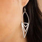 Proceed With Caution - Silver - Paparazzi Earring Image