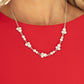 Gorgeously Glistening - White - Paparazzi Necklace Image