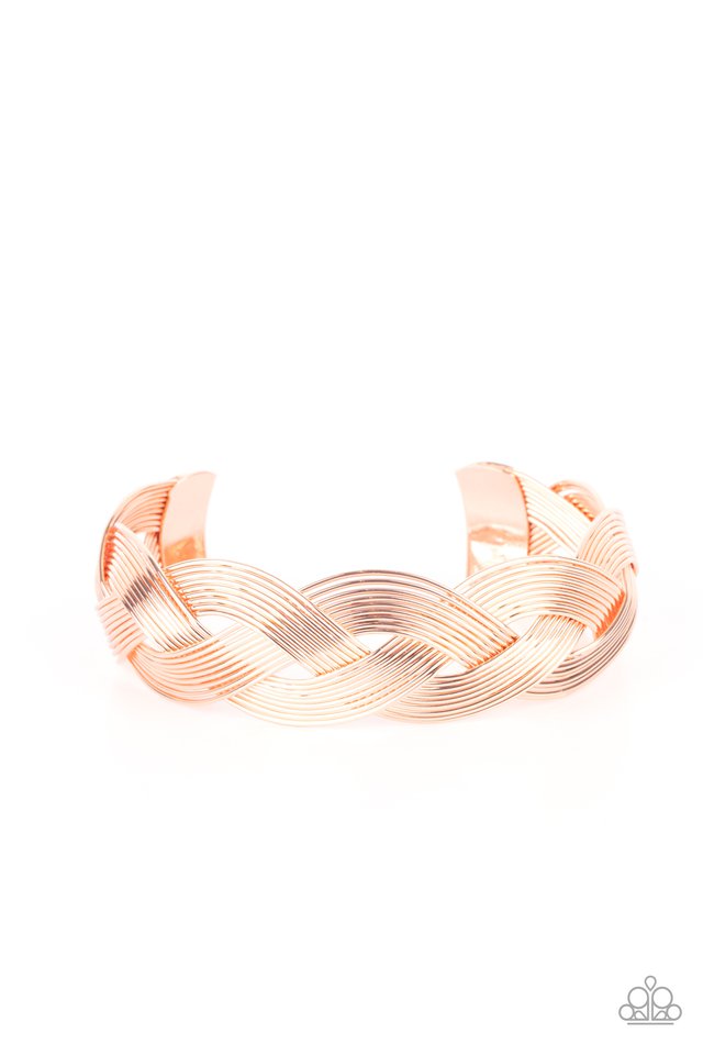Woven Wonder - Copper - Paparazzi Bracelet Image