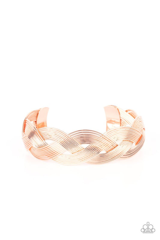 Woven Wonder - Copper - Paparazzi Bracelet Image