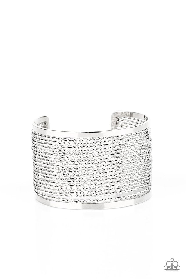 Stacked Sensation - Silver - Paparazzi Bracelet Image