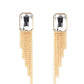 Save for a REIGNy Day - Gold - Paparazzi Earring Image