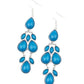 Superstar Social - Blue - Paparazzi Earring Image