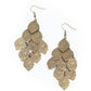 Loud and Leafy - Brass - Paparazzi Earring Image