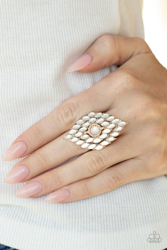 Incandescently Irresistible - Rose Gold - Paparazzi Ring Image