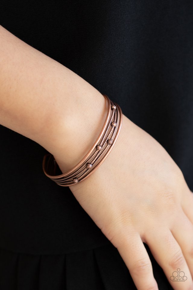 Extra Expressive - Copper - Paparazzi Bracelet Image