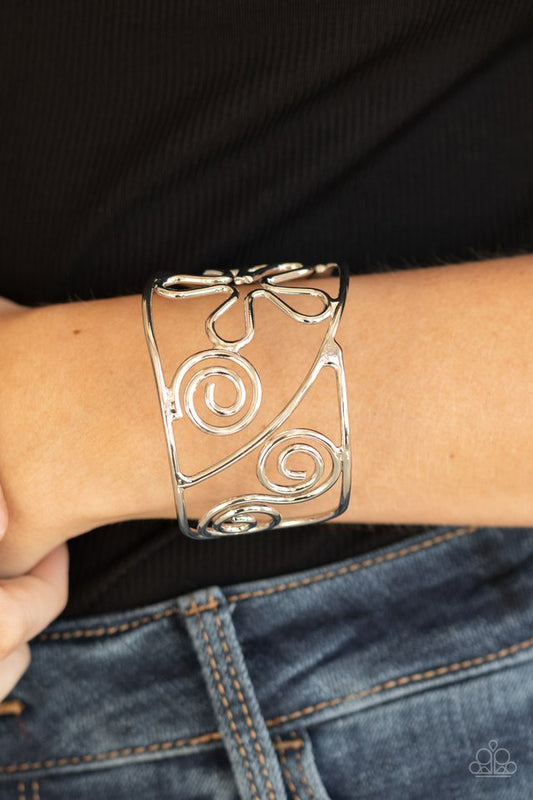 Groovy Sensations - Silver - Paparazzi Bracelet Image