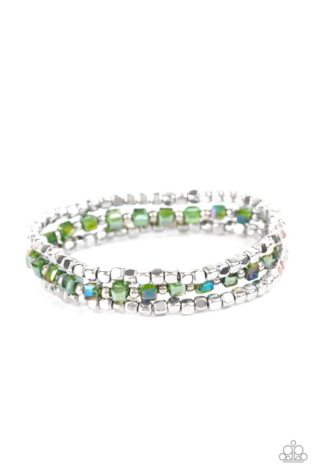 Mix and Mash - Green - Paparazzi Bracelet Image