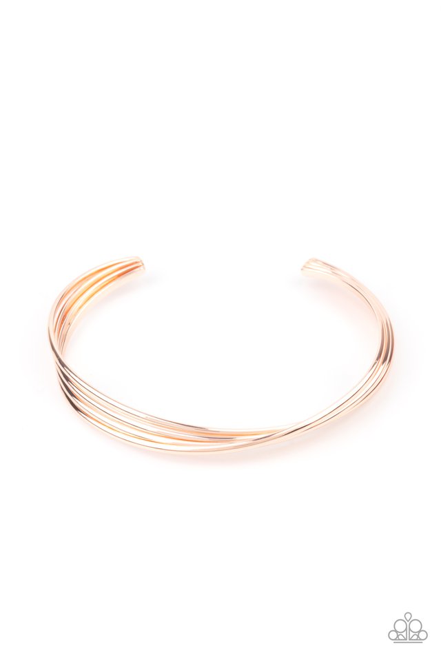 Bringing Basics Back - Rose Gold - Paparazzi Bracelet Image