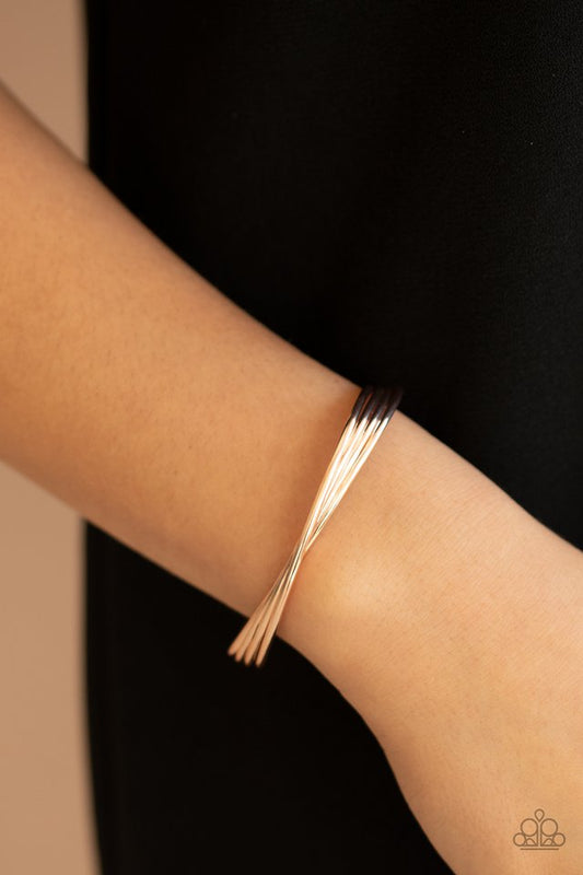 Bringing Basics Back - Rose Gold - Paparazzi Bracelet Image