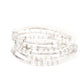 Head-Turning Twinkle - White - Paparazzi Bracelet Image