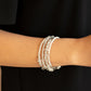 Head-Turning Twinkle - White - Paparazzi Bracelet Image