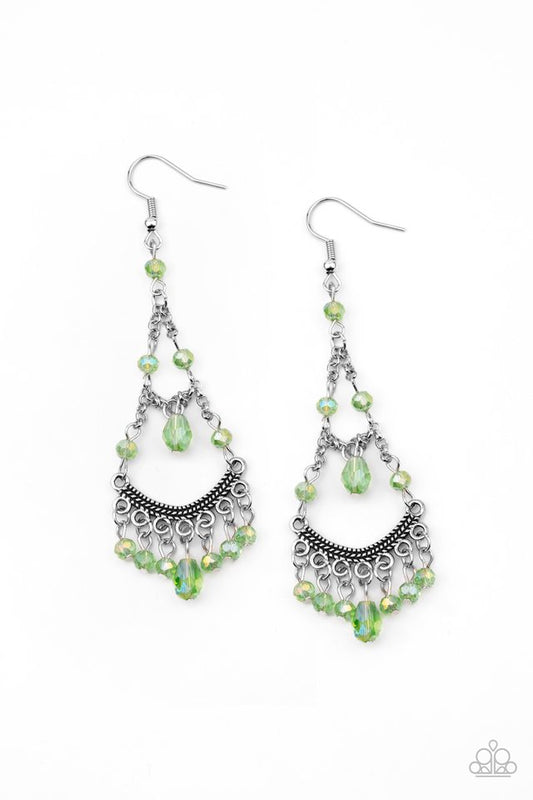 First In SHINE - Green - Paparazzi Earring Image