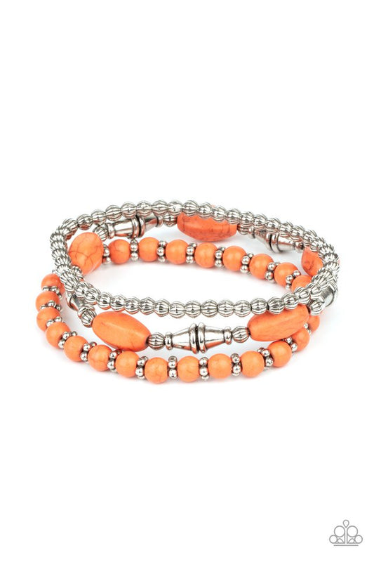 Sahara Sanctuary - Orange - Paparazzi Bracelet Image