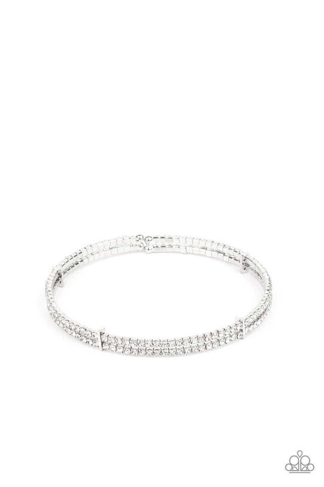 Standout Opulence - White - Paparazzi Bracelet Image