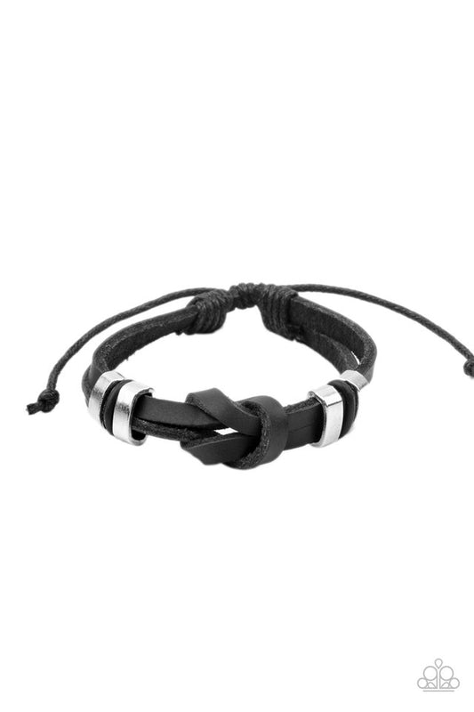 Like It Or KNOT - Black - Paparazzi Bracelet Image