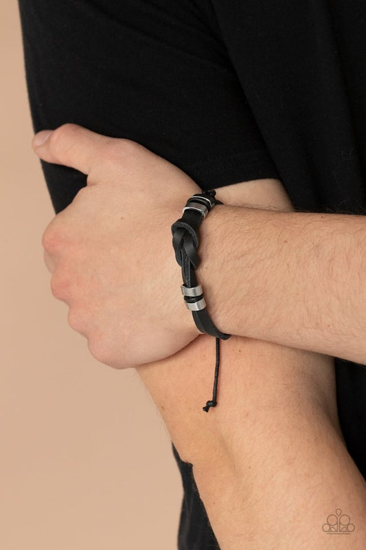 Like It Or KNOT - Black - Paparazzi Bracelet Image