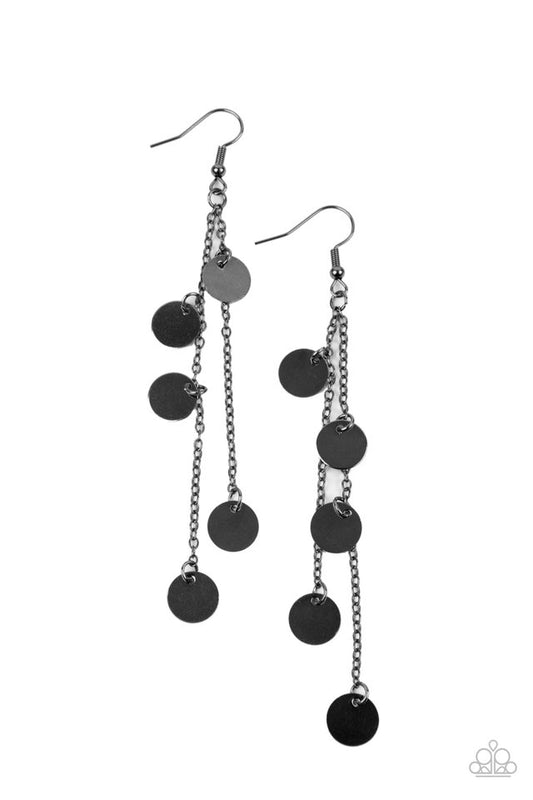 Take A Good Look - Black - Paparazzi Earring Image